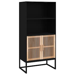 Highboard černý 60 x 35 x 125 cm kompozitní dřevo - obrázek 2
