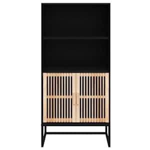 Highboard černý 60 x 35 x 125 cm kompozitní dřevo - obrázek 5