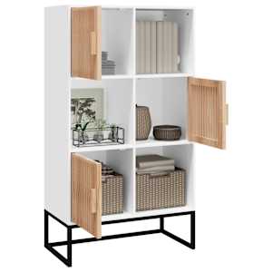 Highboard bílý 70 x 35 x 125 cm kompozitní dřevo - obrázek 3