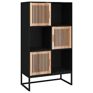 Highboard černý 70 x 35 x 125 cm kompozitní dřevo - obrázek 2