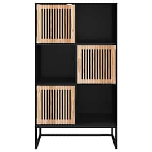 Highboard černý 70 x 35 x 125 cm kompozitní dřevo - obrázek 5