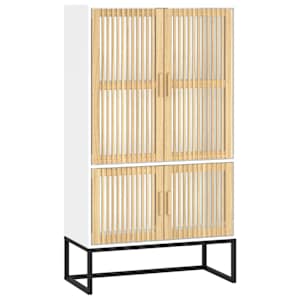 Highboard bílý 70 x 35 x 125 cm kompozitní dřevo - obrázek 2