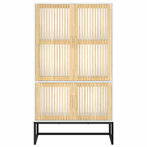 Highboard bílý 70 x 35 x 125 cm kompozitní dřevo - obrázek 5