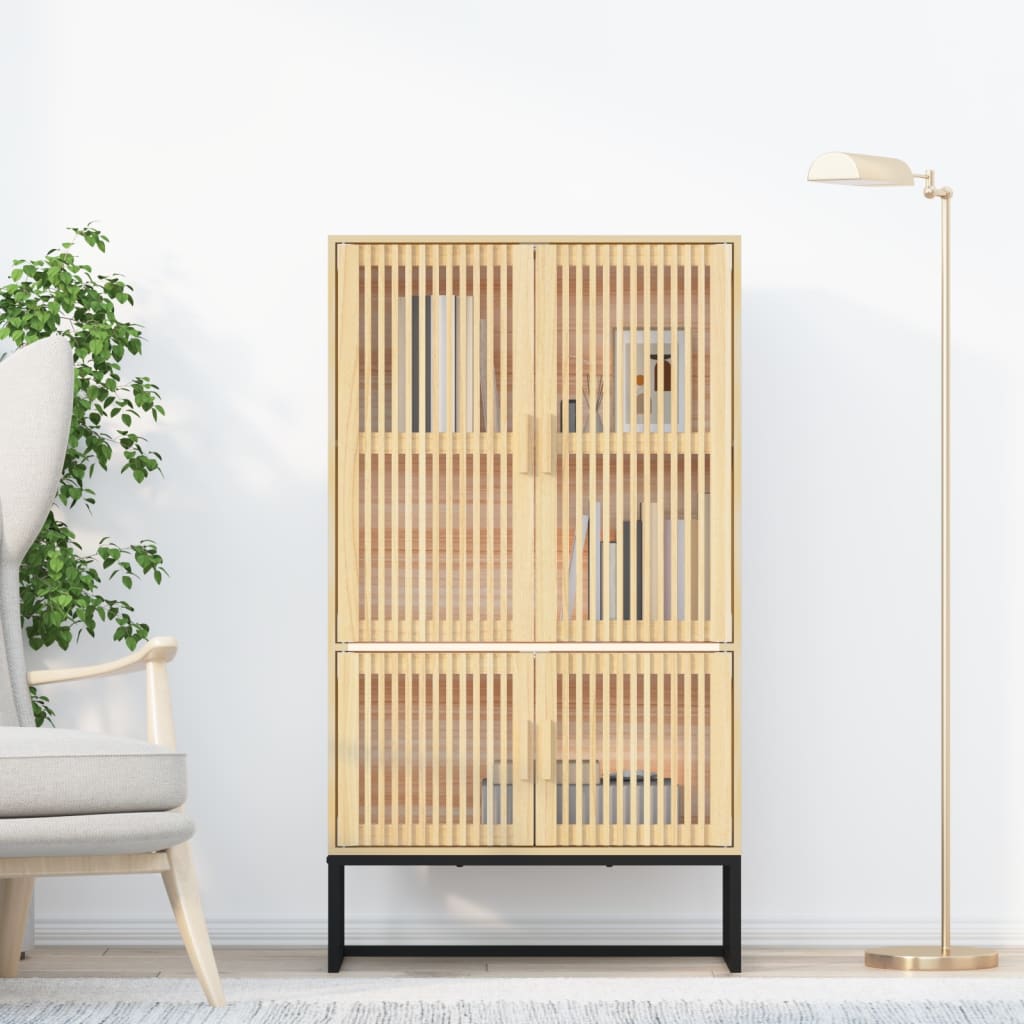 Buffet haut 70x35x125 cm bois d ingénierie