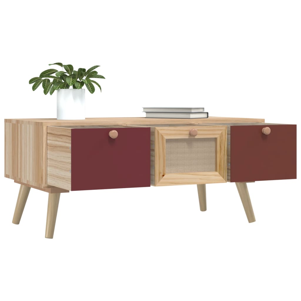 vidaXL Couchtisch mit Schubladen 80x40x35,5 cm Holzwerkstoff