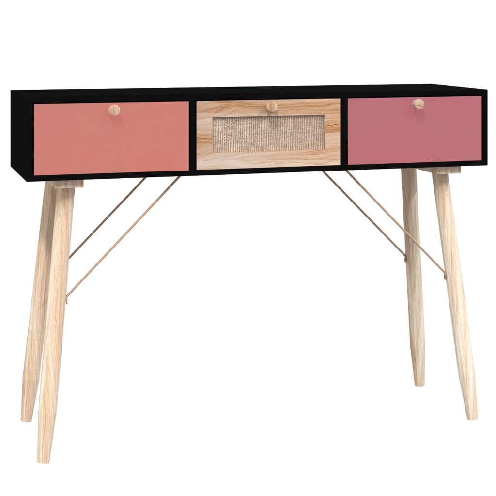 Console Table with Drawers 105x30x75 cm Engineered Wood vidaXL
