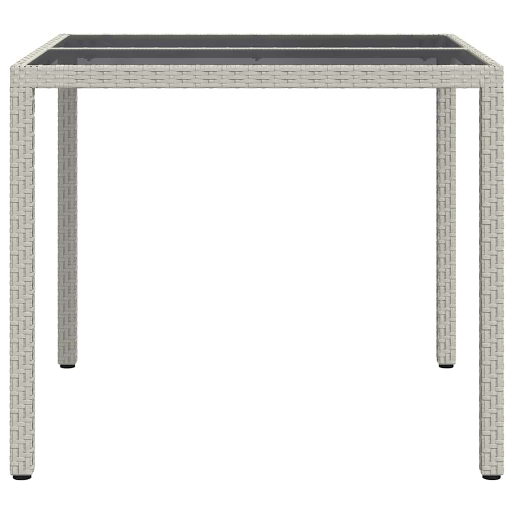 Vrtna miza Bela 90 x 90 x 75 cm poli ratan - slika 4