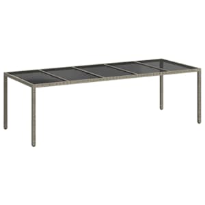 Zahradní stůl Šedá 250 x 100 x 75 cm polyratan - obrázek 2