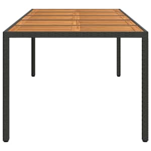 Zahradní stůl Černá 250 x 100 x 75 cm polyratan - obrázek 4