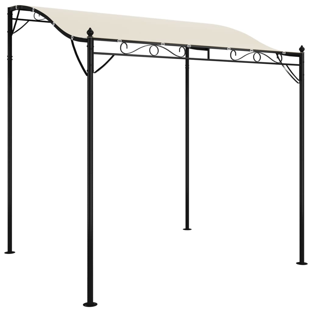 vidaXL Stříška krémová 2 x 2,3 m 180 g/m² textil a ocel