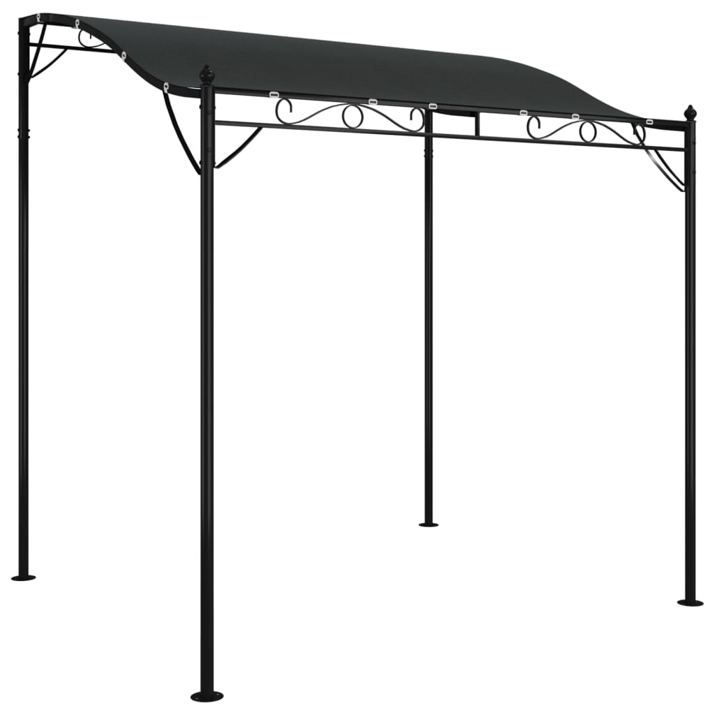 vidaXL Stříška antracitová 2 x 2,3 m 180 g/m² textil a ocel