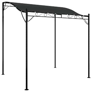 Stříška antracitová 2 x 2,3 m 180 g/m² textil a ocel - obrázek 2