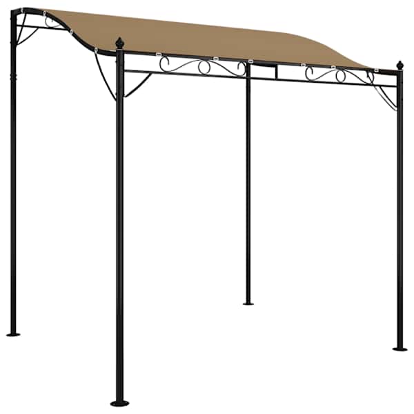 vidaXL varjualune, pruunikashall, 2 x 2,3 m, 180 g/m&sup2;, kangas ja teras