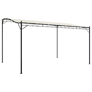 vidaXL varjualune, kreemjas, 4x3 m, 180 g/m&sup2;, kangas ja teras