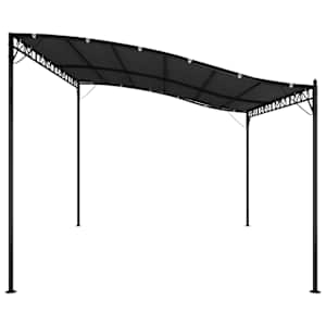 Stříška antracitová 4 x 3 m 180 g/m² textil a ocel - obrázek 5