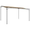 vidaXL varjualune, pruunikashall, 4x3 m, 180 g/m&sup2;, kangas ja teras