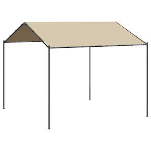 vidaXL varjualune, beež, 3 x 3 m, teras ja kangas