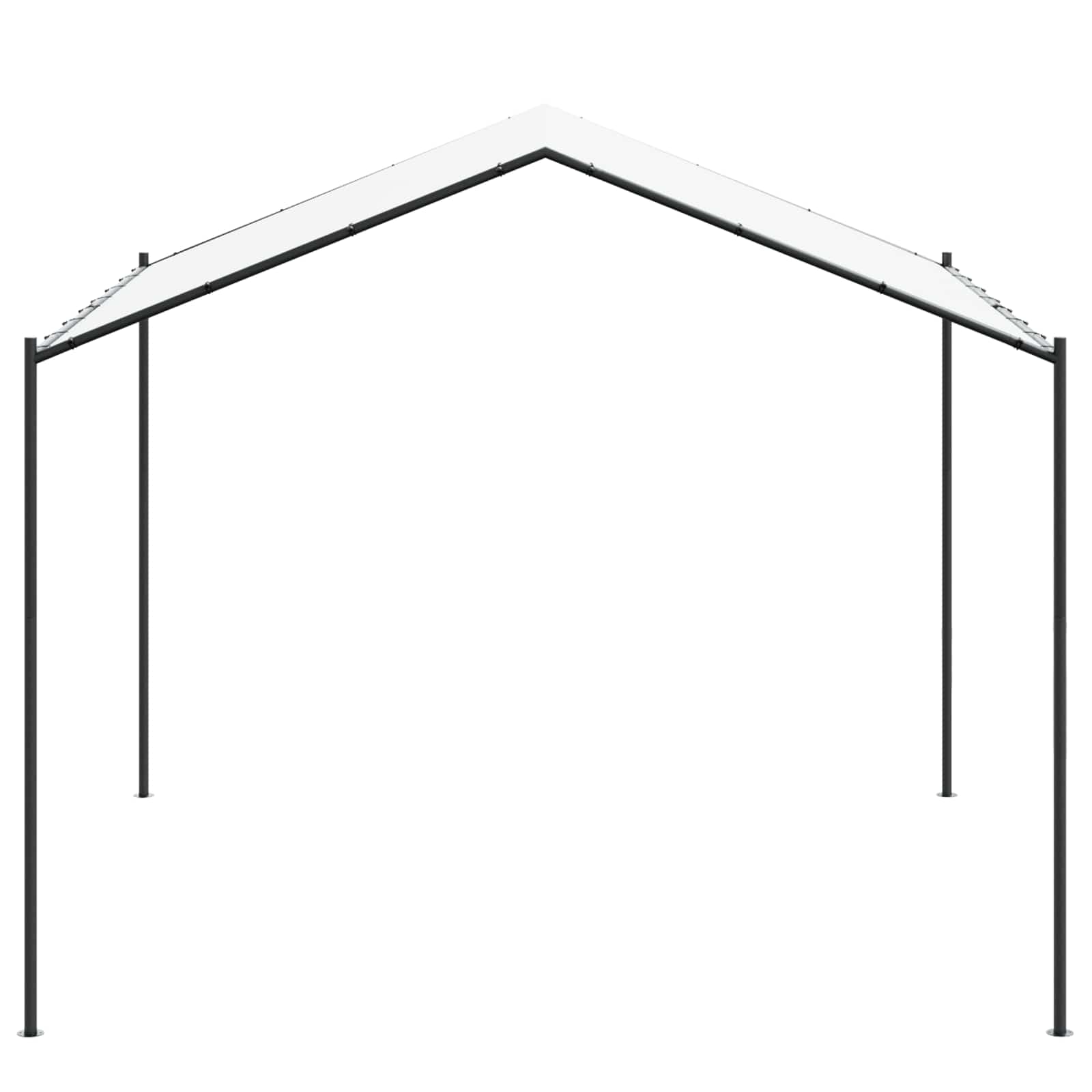 Prieel Wit 4 x 4 x 2,6 m Staal en Polyester image 3