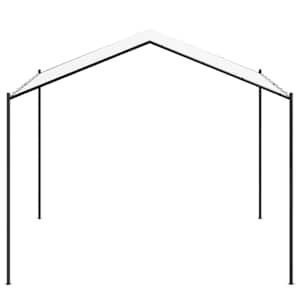 Altán 4 x 4 x 2,6 m Bílý Ocel a polyester 180 gsm - obrázek 3
