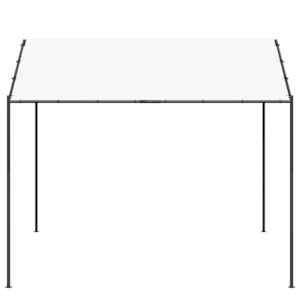 Altán 4 x 4 x 2,6 m Bílý Ocel a polyester 180 gsm - obrázek 4