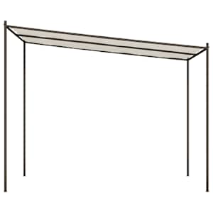 Altán taupe 3 x 3 m 180 g/m² hliník a ocel - obrázek 4