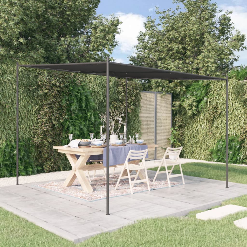 vidaXL Pavillon Anthrazit 3x3 m 180 g/m² Stoff und Stahl