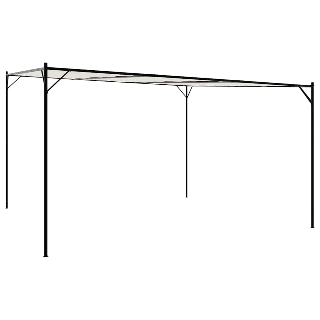 vidaXL Altán taupe 4 x 4 m 180 g/m² hliník a ocel