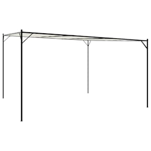 Altán taupe 4 x 4 m 180 g/m² hliník a ocel - obrázek 2