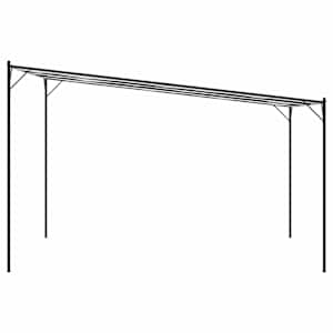 Altán taupe 4 x 4 m 180 g/m² hliník a ocel - obrázek 5