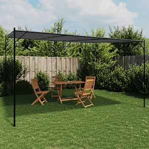 Paviljon antracit 4x4 m 180 g/m² blago in jeklo