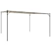 vidaXL varikatus, beež, 4x4 m 180 g/m&sup2;, kangas ja teras