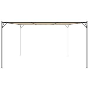 Altán béžový 4 x 4 m 180 g/m² textil a ocel - obrázek 4
