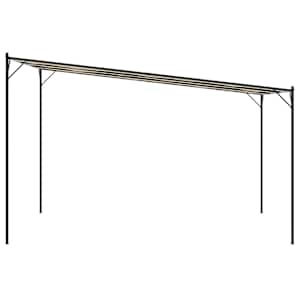 Altán béžový 4 x 4 m 180 g/m² textil a ocel - obrázek 5