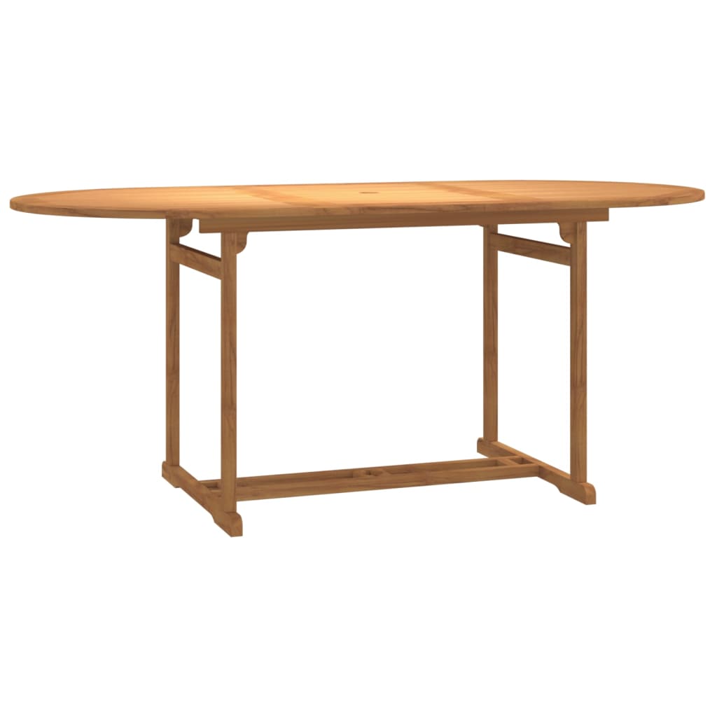 Drewniany zestaw mebli ogrodowych - 1 stół, 6 krzeseł