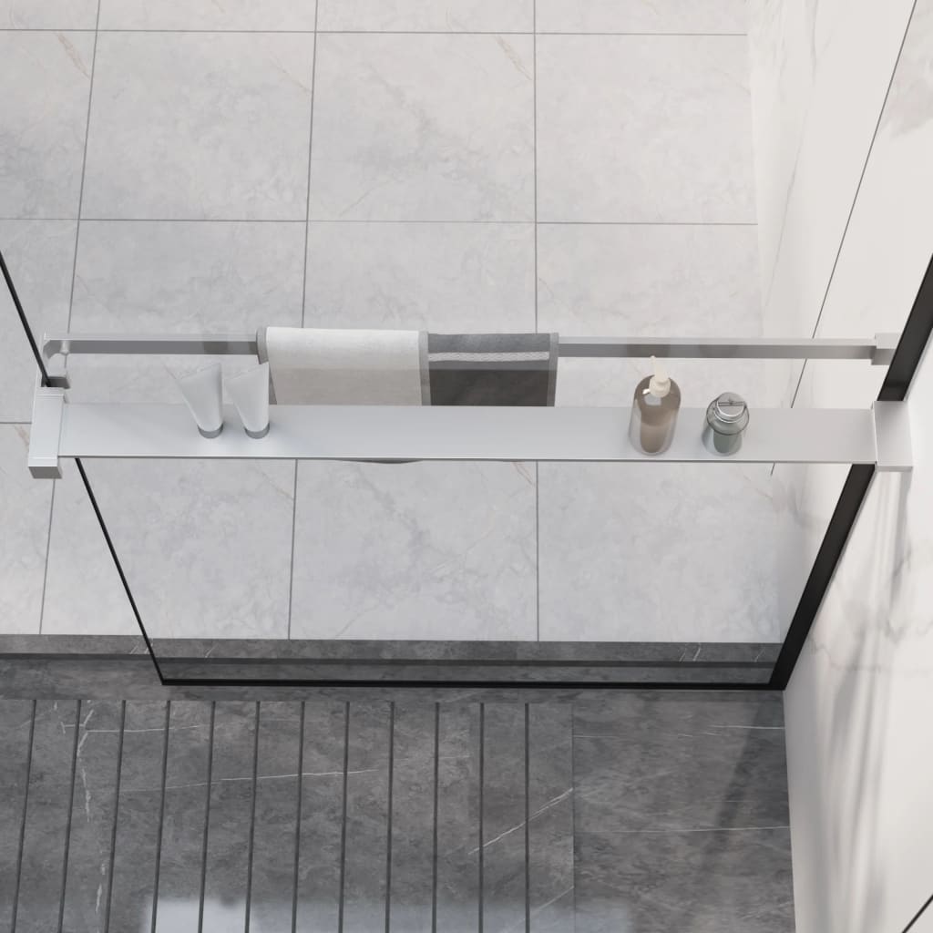 vidaXL Duschablage für Begehbare Dusche Chrom 80 cm Aluminium