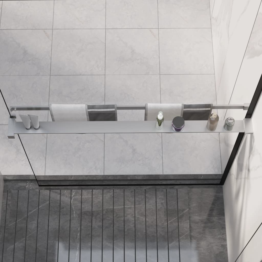 Étagère de douche paroi de douche à l'italienne Chromé 100 cm