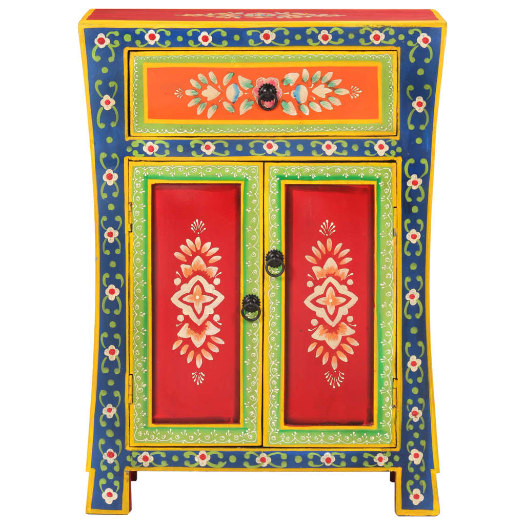 Thumbnail - vidaXL Sideboard Handbemalt 54x30x74 cm Massivholz Mango