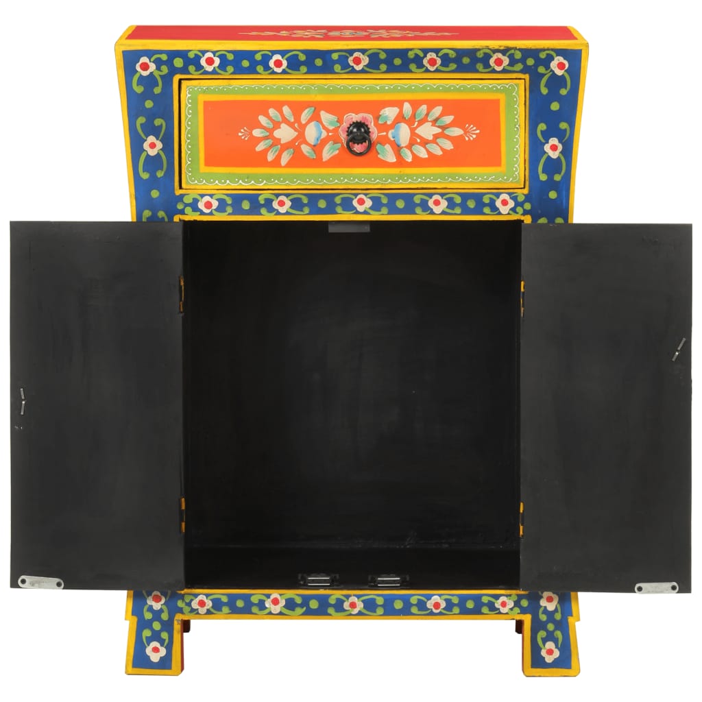 Thumbnail - vidaXL Sideboard Handbemalt 54x30x74 cm Massivholz Mango