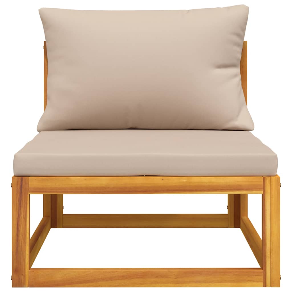 Patio Furniture Set Outdoor Lounge Set with Cushions Solid Wood Acacia vidaXL - Picture 41 of 48