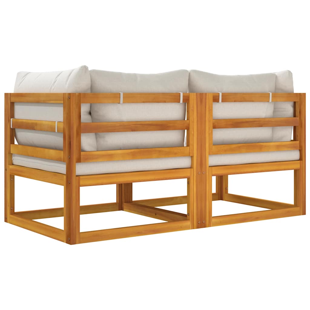 Patio Furniture Set Outdoor Lounge Set with Cushions Solid Wood Acacia vidaXL - Picture 31 of 48