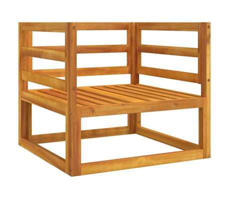 vidaXL Gartensessel mit Gr&uuml;nen Kissen Massivholz Akazie