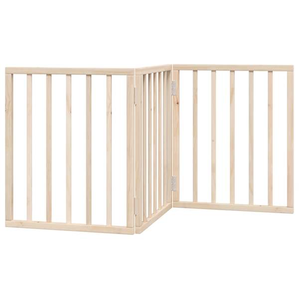 vidaXL kokkupandav koerav&auml;rav, 3 paneeli, 150 cm, paplipuit