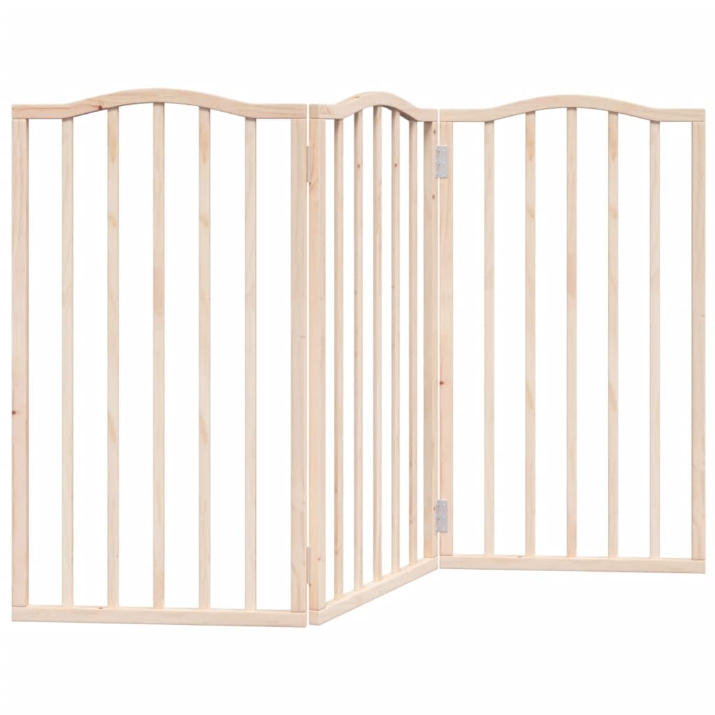 vidaXL Zábrana pro psy skládací 3 panely 150 cm topolové dřevo