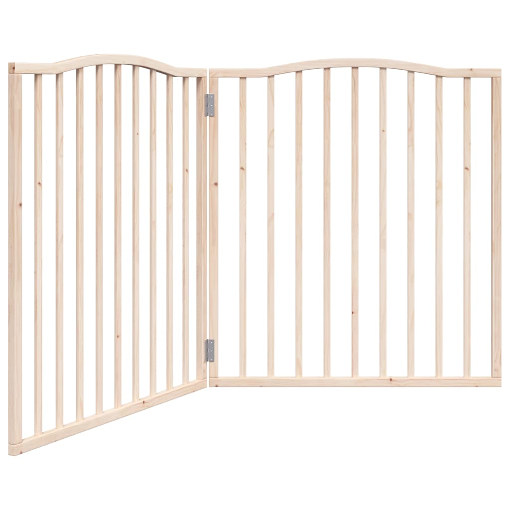 vidaXL Zábrana pro psy skládací 2 panely 160 cm topolové dřevo