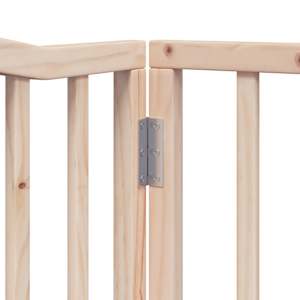 Zábrana pro psy s dvířky skládací 4 panely 320cm topolové dřevo - obrázek 10
