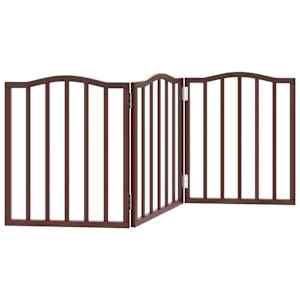 Zábrana pro psy skládací 3 panely hnědý dub 150 cm topol - obrázek 6