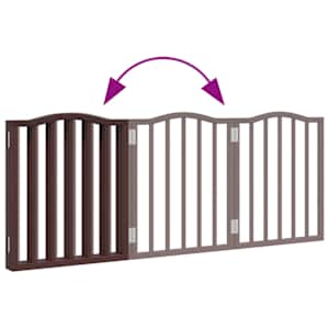 Zábrana pro psy skládací 3 panely hnědý dub 150 cm topol - obrázek 7