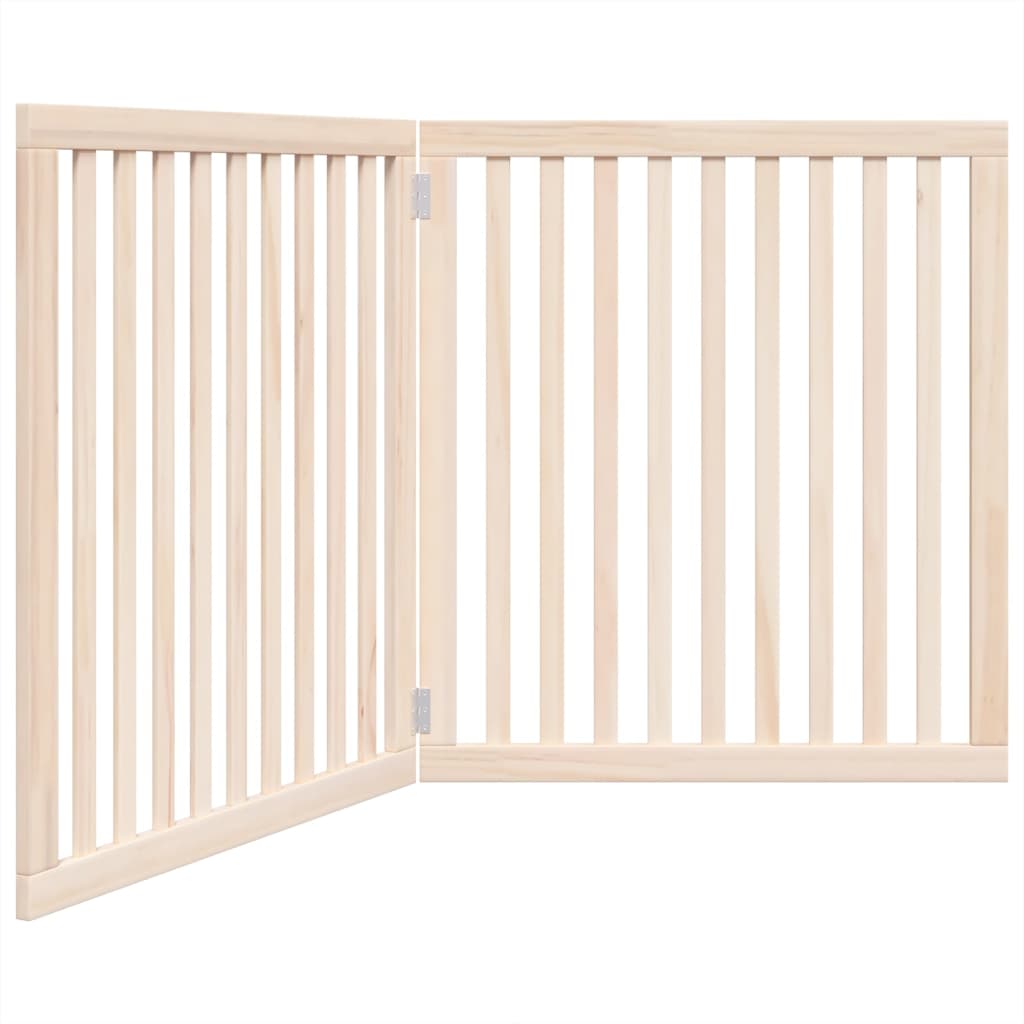 vidaXL Zábrana pro psy skládací 2 panely 160 cm topolové dřevo