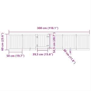 Zábrana pro psy s dvířky skládací 6 panelů bílá 300 cm topol - obrázek 11