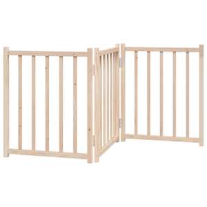vidaXL kokkupandav koerav&auml;rav, 3 paneeli, 150 cm, nulupuit